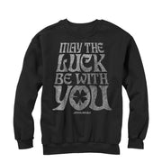 Men's Star Wars May the Luck Be With You  Adult Sweatshirt