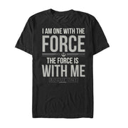 Men's Star Wars Rogue One Chirrut Force is with Me  Adult T-Shirt