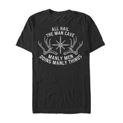 Men's Lost Gods Manly Man Cave  Adult T-Shirt