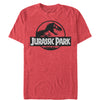 Men's Jurassic Park Black and White Logo  Adult T-Shirt