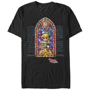 Men's Nintendo Legend of Zelda Stained Glass  Adult T-Shirt