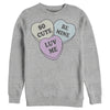 Men's Lost Gods Valentine's Day Candy Hearts  Adult Sweatshirt