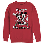 Men's Mickey & Friends Mickey & Minnie Holiday  Adult Sweatshirt