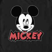 Men's Mickey & Friends Classic Mickey Face  Adult T-Shirt