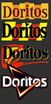 Men's Doritos Logo Evolution  Adult T-Shirt