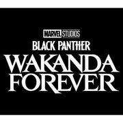 Men's Marvel: Black Panther: Wakanda Forever Black and White Movie Logo  Adult T-Shirt