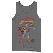 Men's Superman Patriotic Adventures  Adult Tank Top