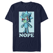 Men's Rick And Morty Teddy Rick Nope  Adult T-Shirt