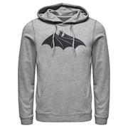 Men's Batman Logo Hidden Wing  Adult Pull Over Hoodie