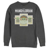 Men's Star Wars: The Mandalorian The Child Cartoon Cards  Adult Sweatshirt