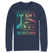 Men's NASA Rainbow Panels  Adult Long Sleeve Shirt