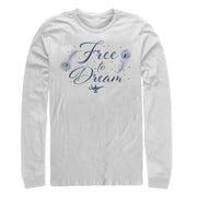 Men's Aladdin Free to Dream Feather  Adult Long Sleeve Shirt