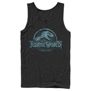 Men's Jurassic World Water Ripple Logo  Adult Tank Top