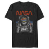 Men's NASA Astronaut Moon Reflection Vintage Retro  Adult T-Shirt