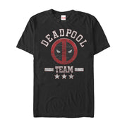 Men's Marvel Deadpool Cracked Logo Team  Adult T-Shirt