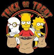 Men's The Simpsons Trick-or-Treat Trio  Adult T-Shirt