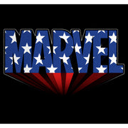 Men's Marvel Classic American Star Logo  Adult T-Shirt