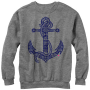 Women's CHIN UP Henna Anchor  Adult Sweatshirt