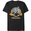 Men's Cuphead Mugman Portrait Circle  Adult T-Shirt