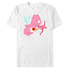 Men's Care Bears Valentine's Day Love-a-Lot Bear Cupid  Adult T-Shirt