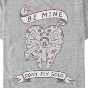 Men's Star Wars Valentine Don't Fly Solo  Adult T-Shirt