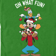 Men's Mickey & Friends Oh What Fun  Adult T-Shirt