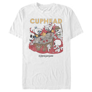 Men's Cuphead Playing Craps at the Devil's Casino  Adult T-Shirt