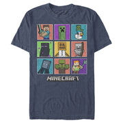 Men's Minecraft Character Boxes  Adult T-Shirt