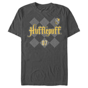 Men's Harry Potter Hufflepuff Argyle Print  Adult T-Shirt