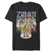 Men's Scooby Doo Zoinks Monster Audience  Adult T-Shirt