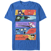 Men's Big Hero 6 Superhero Team Panels  Adult T-Shirt