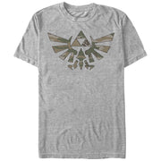 Men's Nintendo Legend of Zelda Triforce Camouflage Print  Adult T-Shirt