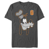 Men's Mickey & Friends Goofy Collegiate G  Adult T-Shirt