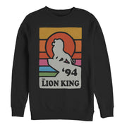 Men's Lion King Retro Rainbow '94 Silhouette  Adult Sweatshirt