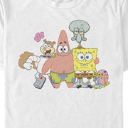 Men's SpongeBob SquarePants Squad Friends  Adult T-Shirt