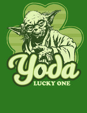 Men's Star Wars St. Patrick's Day Yoda Lucky One  Adult Sweatshirt