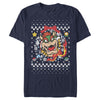 Men's Nintendo Christmas Bowser Wreath  Adult T-Shirt