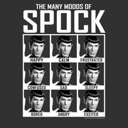 Men's Star Trek: The Original Series Many Moods of Spock  Adult T-Shirt