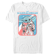 Men's Star Wars: The Mandalorian Fourth of July Grogu Stars and Stripes  Adult T-Shirt