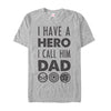 Men's Marvel Father's Day Avengers Hero Dad  Adult T-Shirt