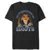 Men's Lion King Scar Surrounded By Idiots Sunset  Adult T-Shirt