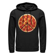 Men's Lost Gods Peace Pizza Pie  Adult Pull Over Hoodie