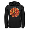 Men's Lost Gods Peace Pizza Pie  Adult Pull Over Hoodie