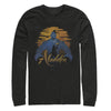 Men's Aladdin Genie Sunset Silhouette  Adult Long Sleeve Shirt