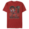 Men's Marvel Iron Man 21st Birthday Action Pose  Adult T-Shirt