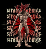 Men's Stranger Things Demogorgon Monster Logo Stacked  Adult T-Shirt