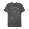 Men's Star Trek USS Enterprise Line Art  Adult T-Shirt