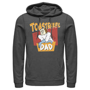 Men's The Ren & Stimpy Show Powdered Toast Man Toasterrific Dad  Adult Pull Over Hoodie