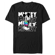 Men's Mickey & Friends Wavy Name Stack  Adult T-Shirt