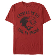 Men's Cruella Evil By Design Sketch  Adult T-Shirt